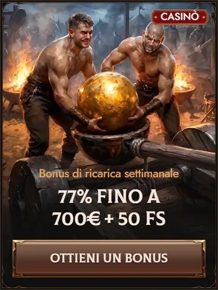 Crusado Casino weekly reload bonus 77% up to 700€ + 50 FS