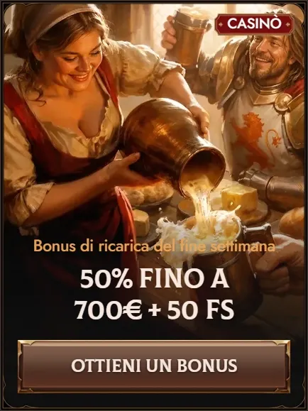 Crusado Casino weekend reload bonus 50% up to 700€ + 50 FS