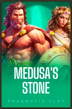 Medusa's Stone slot game with mythical characters and Pragmatic Play logo
